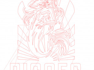 10 DXF File CNC g-code Industrial Laser Cut PANEL plasma router ZODIAC 3 BEST Nr0032 Modèle 3D