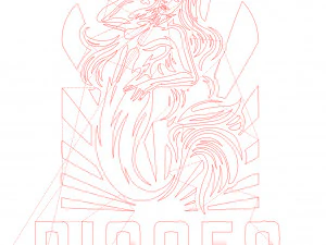 10 DXF File CNC g-code Industrial Laser Cut PANEL plasma router ZODIAC 3 BEST Nr0032 3D Model