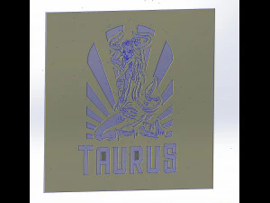 10 DXF File CNC g-code Industrial Laser Cut PANEL plasma router ZODIAC 3 BEST Nr0032 3D Model