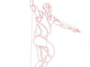 11 DXF-bestand CNC g-code industri&euml;le lasergesneden SPORT BASKETBAL Vinil PANEL Nr0051 3D Model