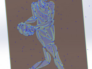 11 DXF File CNC g-code Industrial Laser Cut SPORT BASKETBALL Vinil PANEL Nr0051 Model 3D