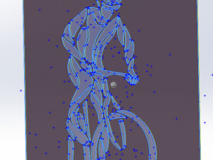 6 DXF File CNC gcode Industrial Laser Cut plasma SPORT CYCLING BICYCLE Nr0052 3D 모델