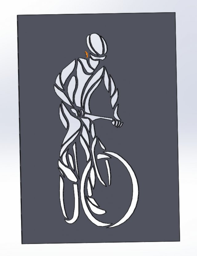 6 DXF File CNC gcode Industrial Laser Cut plasma SPORT CYCLING BICYCLE Nr0052 3D 모델 .c4d .max .obj .3ds .fbx .stl .blend 