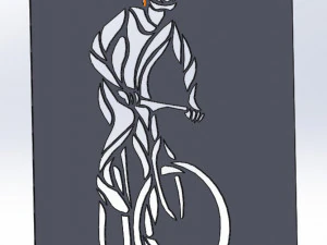 6 File DXF CNC gcode Taglio laser industriale al plasma BICICLETTA SPORTIVA Nr0052 Modello 3D