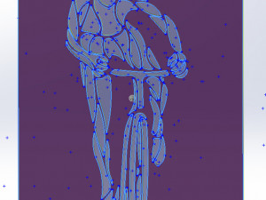 6 DXF File CNC gcode Industrial Laser Cut plasma SPORT CYCLING BICYCLE Nr0052 3D 모델