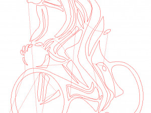 6 DXF File CNC gcode Industrial Laser Cut plasma SPORT CYCLING BICYCLE Nr0052 3D 모델