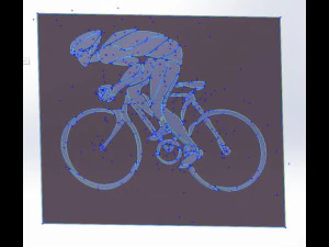 6 DXF File CNC gcode Industrial Laser Cut plasma SPORT CYCLING BICYCLE Nr0052 3D Model