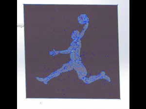 11 DXF Dosyası CNC gcode lazer plazma kesim End&uuml;striyel Lazer Kesim plazma SPORT VOLEI Nr0053 3D Model
