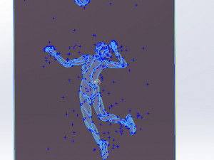 11 DXF File CNC gcode laser plasma cut Industrial Laser Cut plasma SPORT VOLEI Nr0053 Modèle 3D