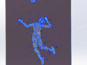 11 DXF Dosyası CNC gcode lazer plazma kesim End&uuml;striyel Lazer Kesim plazma SPORT VOLEI Nr0053 3D Model