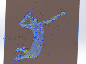 11 DXF File CNC gcode laser plasma cut Industrial Laser Cut plasma SPORT VOLEI Nr0053 Modèle 3D