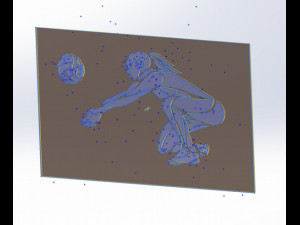 11 DXF File CNC gcode laser plasma cut Industrial Laser Cut plasma SPORT VOLEI Nr0053 Modèle 3D