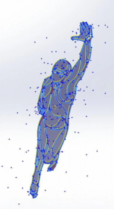 11 DXF File CNC gcode Industrial Laser Cut plasma router SPORT SWIMMING Nr0054 3D Model .c4d .max .obj .3ds .fbx .stl .blend 