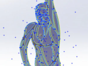 11 DXF File CNC gcode Industrial Laser Cut plasma router SPORT SWIMMING Nr0054 3D Model