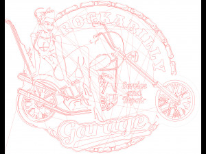 10 DXF File CNC g-code Industrial Laser Vector DXF Plasma Router Pin Up Nr0110 3Dモデル