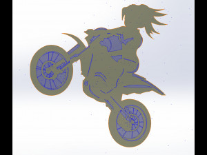 10 DXF File CNC g-code Industrial Laser Vector DXF Plasma Router Pin Up Nr0110 3Dモデル