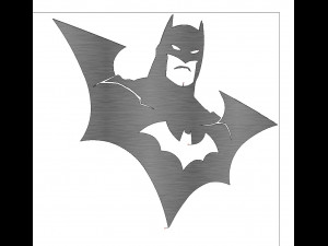 10 DXF File CNC industrial Laser Cut DECORATIVE PANEL BATMAN 10 files Nr0112 g-code nesting Modèle 3D