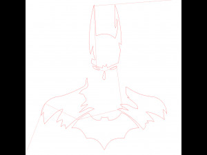 10 DXF File CNC industrial Laser Cut DECORATIVE PANEL BATMAN 10 files Nr0112 g-code nesting Modèle 3D