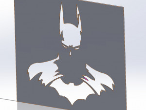 10 DXF File CNC industrial Laser Cut DECORATIVE PANEL BATMAN 10 files Nr0112 g-code nesting Modèle 3D