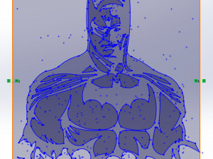 10 DXF File CNC industrial Laser Cut DECORATIVE PANEL BATMAN 10 files Nr0112 g-code nesting Modèle 3D