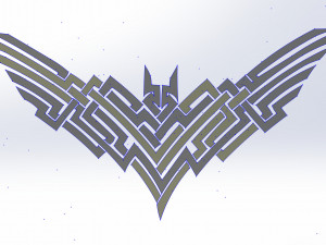 10 DXF File CNC industrial Laser Cut DECORATIVE PANEL BATMAN 10 files Nr0112 g-code nesting Modèle 3D