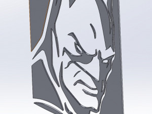 10 DXF File CNC industrial Laser Cut DECORATIVE PANEL BATMAN 10 files Nr0112 g-code nesting Modèle 3D