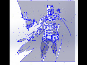 10 DXF File CNC industrial Laser Cut DECORATIVE PANEL BATMAN 10 files Nr0112 g-code nesting Modèle 3D