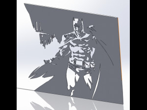 10 DXF File CNC industrial Laser Cut DECORATIVE PANEL BATMAN 10 files Nr0112 g-code nesting Modèle 3D