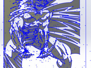 10 DXF File CNC industrial Laser Cut DECORATIVE PANEL BATMAN 10 files Nr0112 g-code nesting Modèle 3D