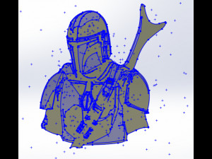 10 DXF File CNC g-code Industrial Laser Cut The Mandalorian Vector DXF Nr0113 Modello 3D