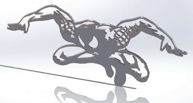 10 DXF File CNC g-code Industrial Laser Cut Spidermen Vector DXF Router Nr0114 3D Model .c4d .max .obj .3ds .fbx .stl .blend 