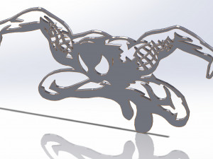 10 DXF File CNC g-code Industrial Laser Cut Spidermen Vector DXF Router Nr0114 3Dモデル