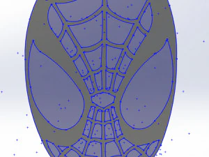 10 DXF File CNC g-code Industrial Laser Cut Spidermen Vector DXF Router Nr0114 3D Model
