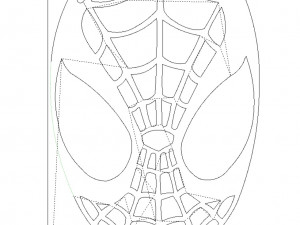 10 DXF File CNC g-code Industrial Laser Cut Spidermen Vector DXF Router Nr0114 3D Model