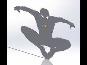 10 DXF File CNC g-code Industrial Laser Cut Spidermen Vector DXF Router Nr0114 3D Model