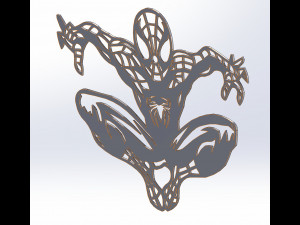 10 DXF File CNC g-code Industrial Laser Cut Spidermen Vector DXF Router Nr0114 3D Model