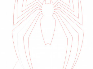 10 DXF File CNC g-code Industrial Laser Cut Spidermen Vector DXF Router Nr0114 3D Model