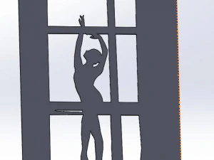 20 DXF-bestand CNC g-code Industrieel Lasergesneden DECORATIEF PANEEL silhouete Nr0116 3D Model