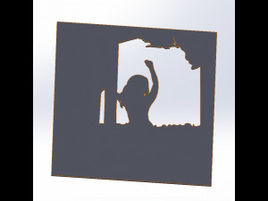 20 DXF File CNC g-code Industrial Laser Cut DECORATIVE PANEL silhouete Nr0116 Model 3D
