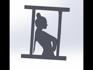 20 DXF File CNC g-code Industrial Laser Cut DECORATIVE PANEL silhouete Nr0116 Model 3D