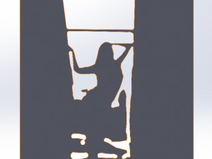 20 DXF File CNC g-code Industrial Laser Cut DECORATIVE PANEL silhouete Nr0116 Model 3D