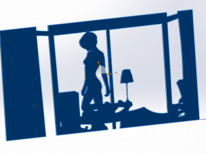 20 DXF File CNC g-code Industrial Laser Cut DECORATIVE PANEL silhouete Nr0116 Model 3D