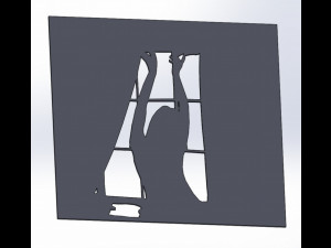 20 DXF File CNC g-code Industrial Laser Cut DECORATIVE PANEL silhouete Nr0116 Model 3D