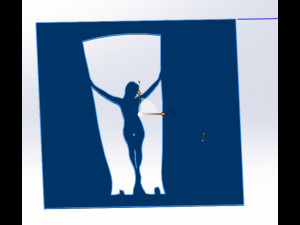 20 DXF File CNC g-code Industrial Laser Cut DECORATIVE PANEL silhouete Nr0116 Model 3D