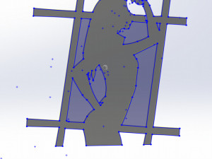 20 DXF File CNC g-code Industrial Laser Cut DECORATIVE PANEL silhouete Nr0116 Model 3D
