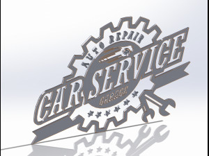 10 DXF File CNC g-code Industrial Laser Cut Vector DXF Plasma Router GARAGRE Nr 0117 3D 모델