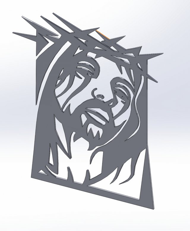26 DXF file CNC 2 G-CODE Industrial Laser Cut Jesus Church CHRISTIAN Nr0200 Modelo 3D .c4d .max .obj .3ds .fbx .stl .blend 