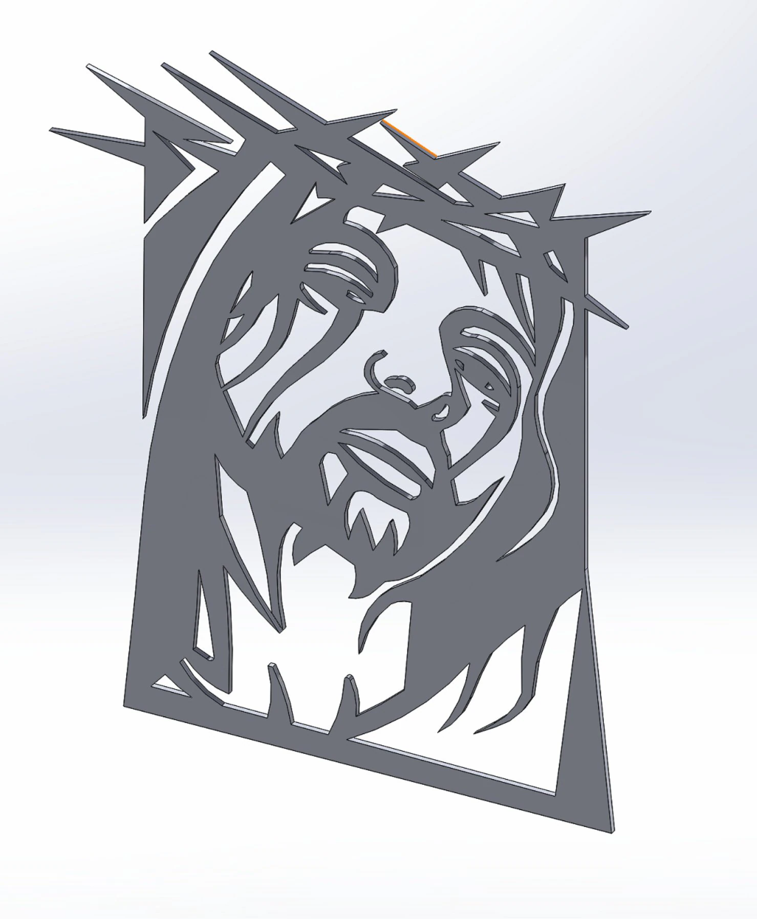 26 DXF file CNC 2 G-CODE Industrial Laser Cut Jesus Church CHRISTIAN Nr0200 3D Model .c4d .max .obj .3ds .fbx .stl .blend 