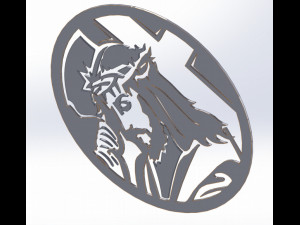26 DXF file CNC 2 G-CODE Industrial Laser Cut Jesus Church CHRISTIAN Nr0200 Modelo 3D