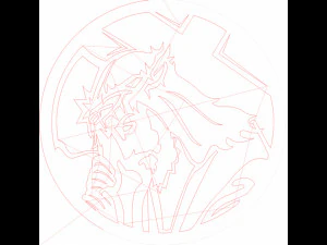 26 DXF file CNC 2 G-CODE Industrial Laser Cut Jesus Church CHRISTIAN Nr0200 3D Model